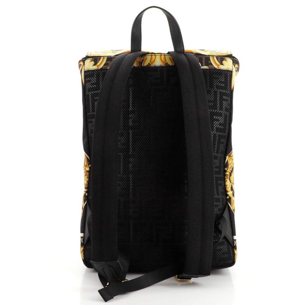 Fendi x Versace Fendace Fendiness Backpack Printed Zucca Nylon Medium - Picture 4 of 7